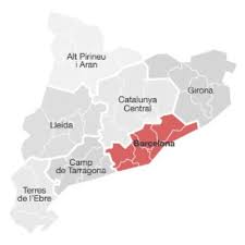 L'àmbit comarcal del barcelonès comprèn barcelona, l'hospitalet de llobregat, santa coloma de gramenet, badalona i sant adrià de besòs. Mapa Cuales Son Las Regiones Sanitarias De Catalunya