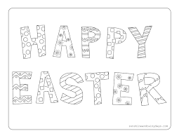 Fun, printable, free coloring pages can help children develop important skills. Happy Easter Coloring Page Sunshine And Rainy Days