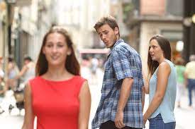 Guy Looking Back Blank Template Imgflip