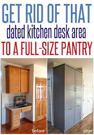 How To Assemble An Ikea Sektion Pantry Infarrantly Creative Kitchen Desk Areas Kitchen Desks Kitchen Pantry Cabinets