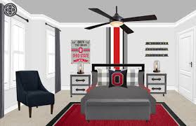 Log Into Your Account With Images Ohio State Bedroom Ohio State Rooms Rustic Bedroom Design