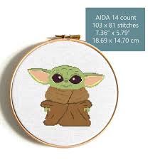 Enjoy these beautiful free cross stitch patterns, compliments of handmade adelaide! Baby Yoda Counted Cross Stitch Pattern Novocom Top