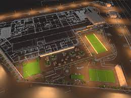 Landscaping For Kbr In Lagos Nigeria Lighting Design By Me Location Is Eko Atlantic City Lagos Nigeria Dialux Evo Lighting Design Design Landscape