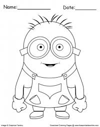 Have fun discovering pictures to print and drawings to color. Free Minion Coloring Page