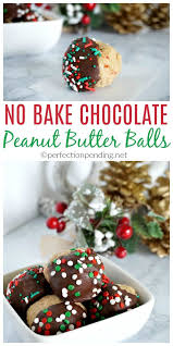 these peanut butter balls are the perfect no bake christmas treat to give out to neighbors t healthy christmas treats christmas treats fast christmas desserts