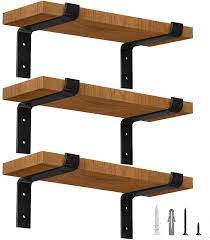 (i swear, everything i've thought up for floating hasn't yet been mass manufactured, so there might be a business opportunity in. Amazon Com Luckin 8 Inch Metal Shelf Brackets Heavy Duty Lip Brackets For Diy Floating Shelves Black 6 Pack Home Improvement