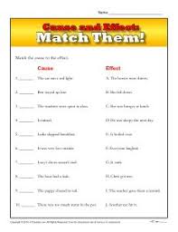Cause And Effect Worksheet For 3rd And 4th Grade Cause And Effect Worksheets Cause And Effect Reading Skills Worksheets
