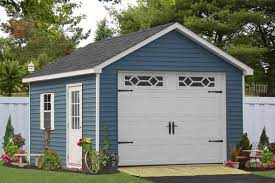 Prefab four car garages from sheds unlimited add a huge amount of detached car garage space. One Car Prefab Car Garages 100 S Of Choices Amish Built