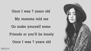 Once i was 7 years old. 7 Years Lukas Graham Cover By Jasmine Thompson Lyrics Youtube