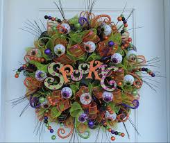 You just do one thing, dress your front door for halloween with one of these spooky diy wreaths. Diy Spooky Mesh Halloween Wreath The Wreath Depot