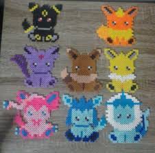 Pokemon Eevee Evolution Perler Beads Pokemon Eevee Evolutions Perler Beads Pokemon Eevee
