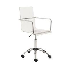 Chloe Office Chair Clear Acrylic Set Of 2 Clear Office Chair Office Chair Diy Clear Chairs
