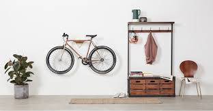 Dayde Porte Velo Bois Et Cuivre Fahrrad Wandhalterung Wandhalter Einrichtung