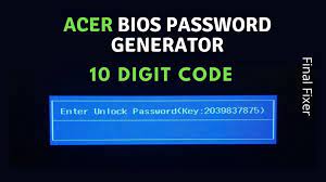 You'll get your acer bios to unlock the key. Unlock Acer 10 Digit Bios Password Unlock Free Acer Unlock Key Hint Number Generator Final Fixer Computer Repair Forum Free Bios Board View Schematic