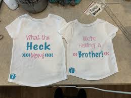 What's the best way to do a gender reveal? Gender Reveal Shirts For Siblings Gender Reveal Shirts Sibling Gender Reveal Gender Reveal