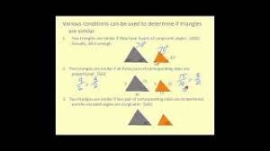 Congruent triangles (drawing congruent triangles and finding the minimal conditions sss, asa, sas; Congruent And Similar Triangles Youtube