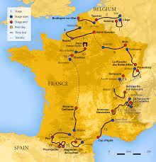 No matter the route, no matter the map, your bike moves to follow the road. 2012 Tour De France Wikipedia