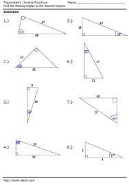 geometry trigonometry worksheets trigonometry fun math worksheets