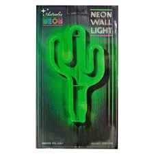 Enjoy sweet desert dreams while you slumber with a cactus neon light. Cactus Led Neon Wall Light Buy Online At Qd Stores