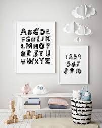 Numbers Wall Art For Toddler Room Decor Learning Numbers Etsy Toddler Room Decor Beautiful Nursery Decor Kids Room Wall Art