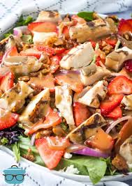 This strawberry spinach salad will rock your world! Strawberry Fields Salad Video The Country Cook