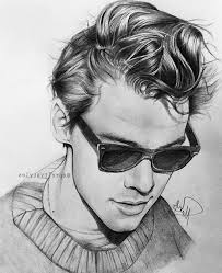 Harry Styles Portrait Fun And Easy Things To Draw Black White Pencil Sketch Black Sunglasses Draw On Photos Cool Drawings Harry Styles Drawing