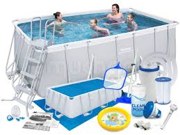 Basen Ogrodowy Stelazowy 412 X 201 X 122 Cm 12w1 Bestway 56241 56456 Swimming Pools Pool Bestway
