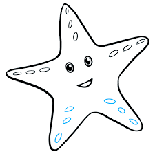 You will be guided through the steps on how to create the pretty turquoise and deep blue water background with the sand sea floor. How To Draw A Cute Starfish Really Easy Drawing Tutorial