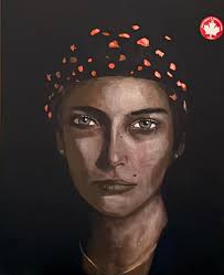 Acrylic painting of Wollongong Harbour