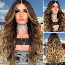 The sombre hair and ombre hair have been a hottest color trend for a very long time. Buy Ombre Blonde Wig Women Long Loose Wave Synthetic Full Head Wig Fake Hair Wedding Party Hair Wigs At Affordable Prices Price 12 Usd Free Shipping Real Reviews With Photos Joom