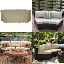 Whether you are looking for curved sectional sofas that can mix and match colors, materials, styles, or want sectional sofas with a unique. Sunpatio Outdoor Curved Sectional Sofa Cover Heavy Duty Waterproof Couch Cover With Seam Taped Fade Resistant Patio Furniture Cover 120 L Back 82 L Front X 36 W X 38 H Neutral Taupe Pricepulse