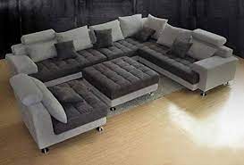 Ideal leisure or conversational spot for the whole family. Amazon Com 5pc New Modern Grey Microfiber Big Sectional Sofa Set S150rg Furniture Decor