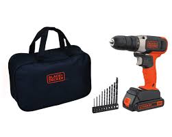 While the lack of a case is a very tiny matter, it can be assured to know if the power drill. Black Decker 20 Volt Max Lithium Ion Cordless Drill With Storage Bag 10 Drill Bits Bcd702vabwm Walmart Com Walmart Com