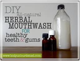 diy all natural herbal mouthwash for