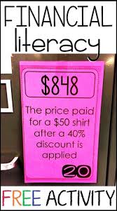 Fun Activities For Teaching Teens Financial Literacy In 2020 Financial Literacy Financial Literacy Activities Consumer Math
