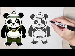 Fire pit illustrations and clipart (302). How To Draw Free Fire Pet Character Panda Drawing How To Draw Panda Youtube