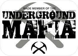 3 Underground Mafia Made Member Coal Mining Hard Hat Stickers H558 Ebay Coal Mining Hard Hat Stickers Coal