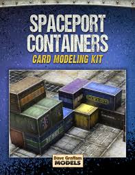 如果你喜欢纸模型,请加入我们 if you like paper model, please join us. Spaceport Containers Card Models Kit Dave Graffam Models Sci Fi Drivethrurpg Com