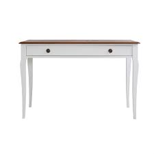 Ingatorp bureau blanc 28 3 4x19 5 8 73x50 cm table a rabat. Bureau 1 Tiroir Blanc En Bois Massif Brin D Ouest