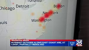 Thousands of users across the us east coast faced widespread internet outage from providers including verizon communications inc on tuesday, disrupting services offered by google, amazon, zoom, slack, and other tech firms. Widespread Internet Outages Hit Northeast U S Boston 25 News