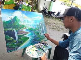 — by lukisan kaligrafi murah on aug 2, 2020. Super Indah Rudi Rudolfo Pria Muda Warga Tanjungbalai Penulis Kaligrafi Kontemporer Menciptakan Lukisan Mirip Dengan Suatu Kejadian Yang Dirasakan Poskotasumatera Com