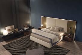 Letti progettati all'altezza dei tuoi sogni. Letto Imbottito Con Testata Ampia Con Luci Led Idfdesign