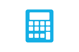 Calculator icon aesthetic clipart image about icons in by l u on we heart it. Blue Calculator Icon Grafik Von Ahlangraphic Creative Fabrica