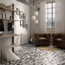 Le modele cube de carrelage imitation carreaux en ciment, de forme hexagonal. Carreau Effet Ciment Art Deco 20x20 Patchwork Noir Et Blanc Carrelages 3d