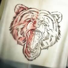 The tattoo's popularity has grown exponentially in the modern society and its tribal meaning is slowly fading away with time. Traditional Screaming Bear Head Tattoo Design Tattooimages Biz