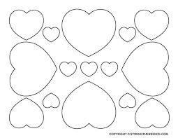 14 Free Heart Template Printable Shapes Small Large Medium Strength Essence Cut out the heart patterns to use as stencils for craft projects, give them to your kids as coloring pages, make valentine. heart template printable shapes