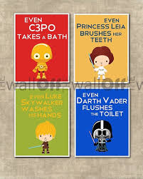 Holiday gifts for kids · your dream nursery · free design services Star Wars Bathroom Set Set Of 8x10 Even Darth Vader Etsy Star Wars Bathroom Star Wars Decor Star Wars Room