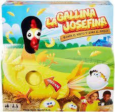 El objetivo del juego consiste en lanzar el dado para que la gallina del color resultante en la tirada del dado avance. Juegos Mattel Mattel Frl14 La Gallina Josefina Brettspiel Amazon De Spielzeug