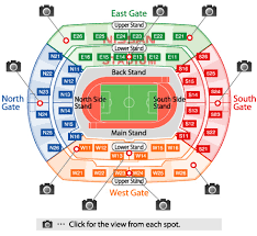 nissan stadium seating rows nissan stadium seating chart