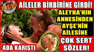 Bir tweet atan aleyna kalaycıoğlu'nun annesi zuhal kalaycıoğlu çok büyük bir iddianın altına imza attı. Survivor Da Ada Karisti Aileler Birbirine Girdi Aleyna Nin Annesinden Ayse Nin Ailesine Sok Sozler Youtube